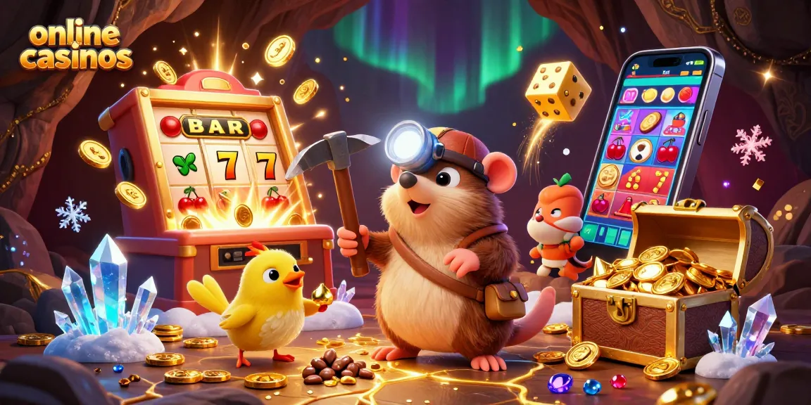 Experience thrilling online casinos with a treasure hunter mole and captivating gaming elements.