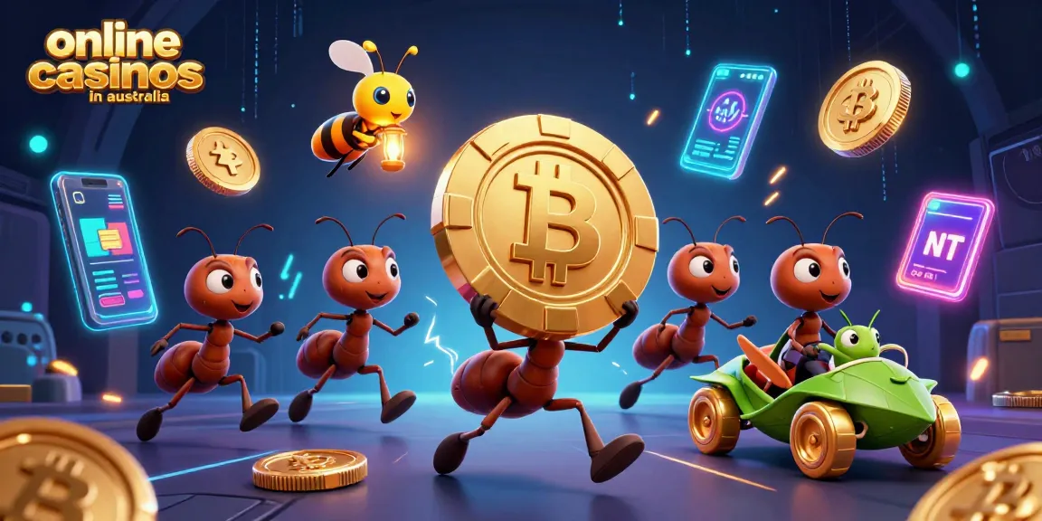 Experience thrilling action in online casinos in australia with ants on a heist for a giant poker chip.