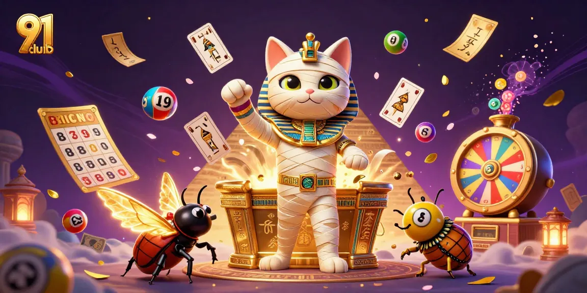 Experience the thrill of 91club with a vibrant 3D illustration showcasing casino elements and exciting gameplay.