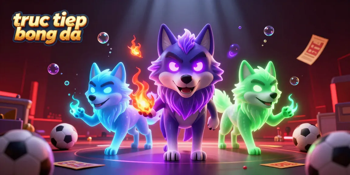 Experience truc tiep bong da with advanced sports betting elements in an engaging, vibrant illustration.