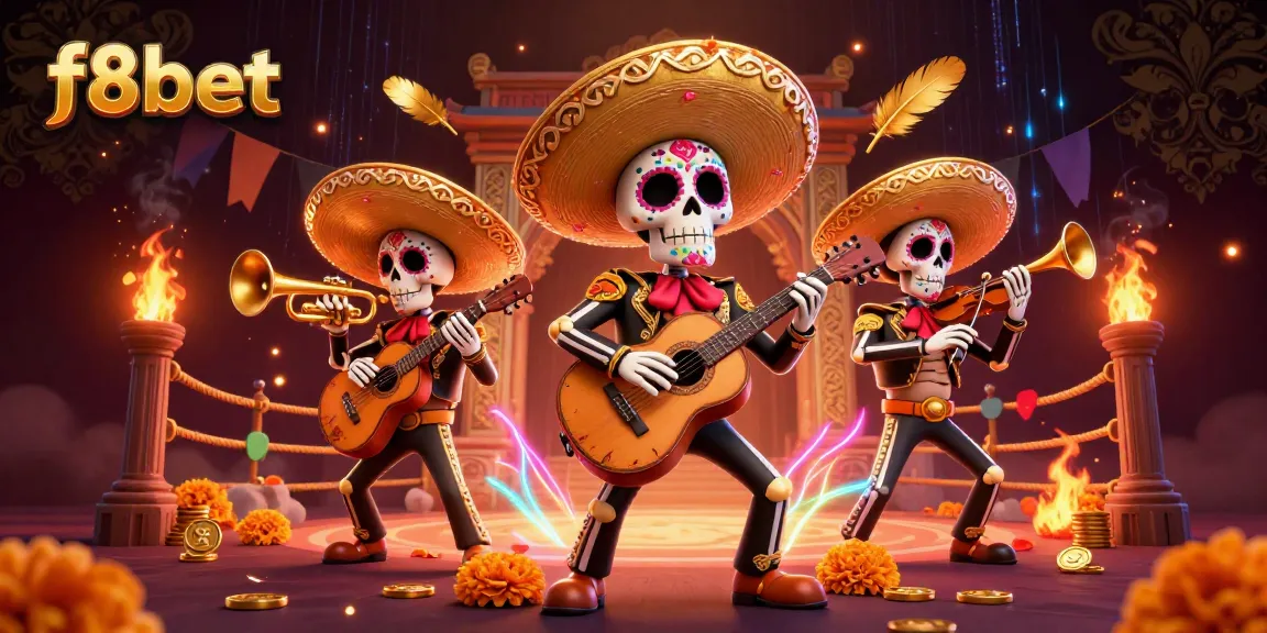 Experience thrilling betting at f8bet with an exciting Dia de los Muertos casino scene.