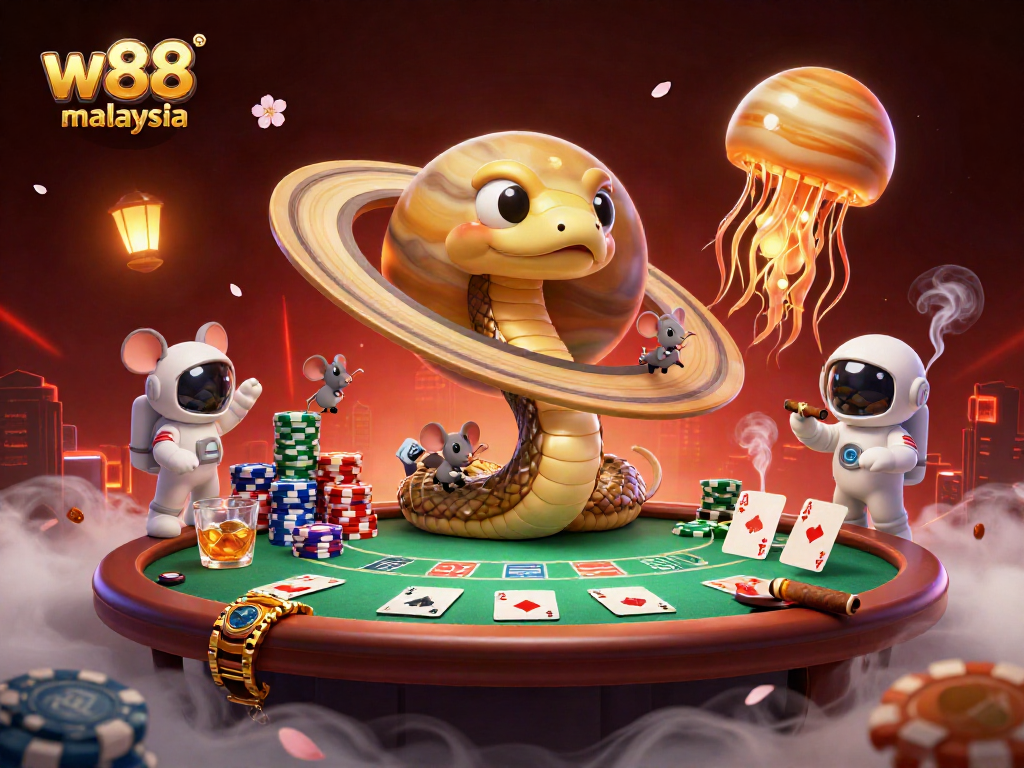 Experience thrilling gameplay at w88 malaysia with astronauts betting on cosmic roulette.