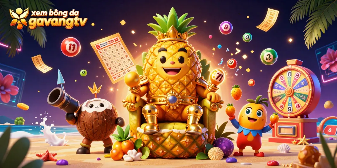 xem bóng đá gavangtv brings adventure with a vibrant 3D digital casino scene featuring a tropical king and colorful elements.