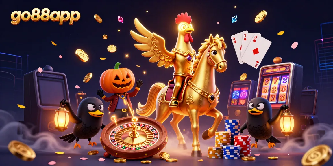 Engage with go88app in an exhilarating casino scene featuring dynamic 3D characters and vibrant game elements.